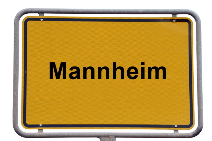 Ortsschild Mannheim