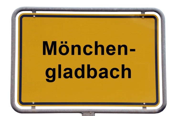 Ortsschild Mönnchengladbach