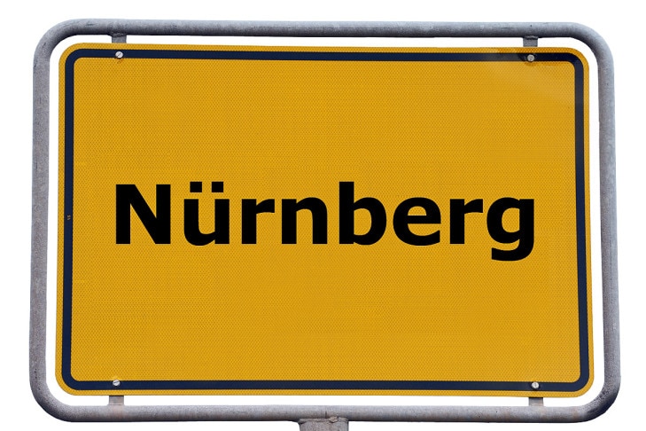 Ortsschild Nürnberg