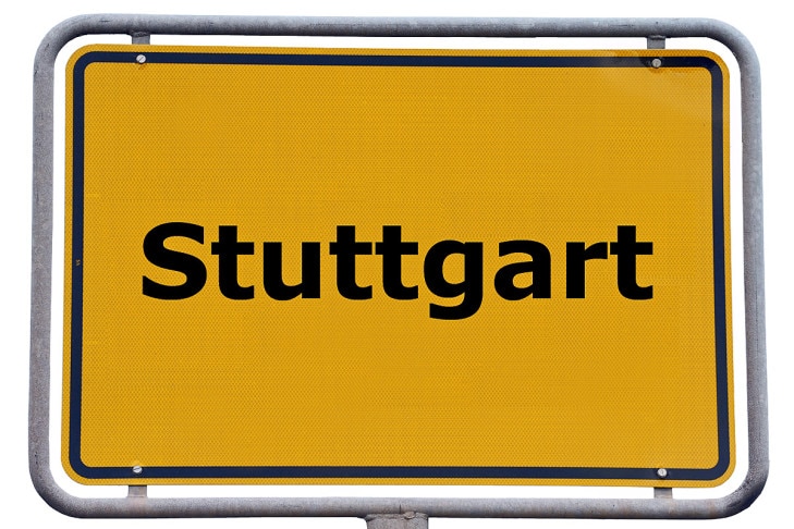 Ortsschild Stuttgart