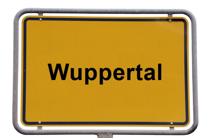 Ortsschild Wuppertal