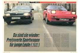 Toyota MR 2 und Honda CRX im Vergleich