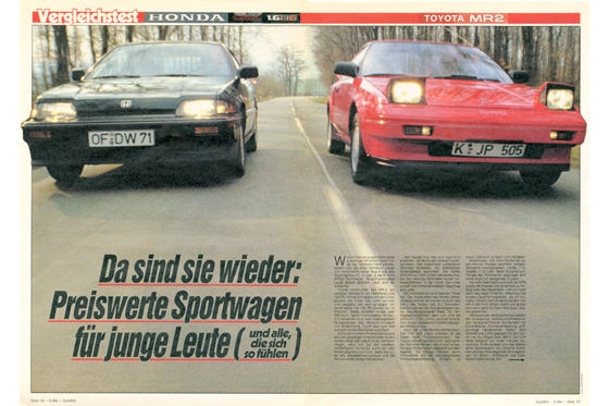 Toyota MR 2 und Honda CRX im Vergleich