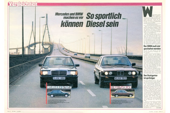 BMW 324 d und Mercedes 190 D 2.5
