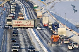 Winterreifen im Schnee