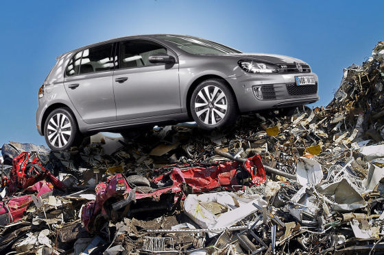 VW Golf Fotomontage
