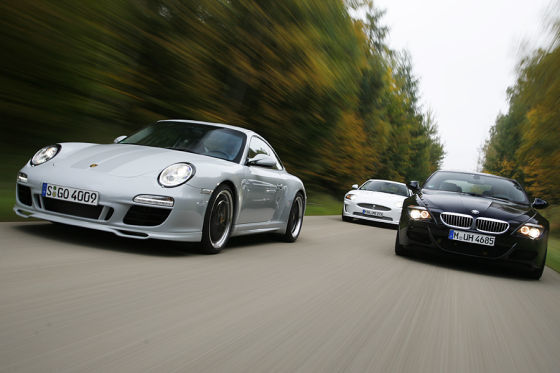 Porsche 911 Sport Classic BMW M6 Competition Jaguar XKR SpeedPack