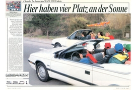 Chrylser Le Baron BMW 320i Cabrio