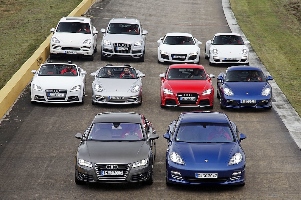Markenduell Audi gegen Porsche