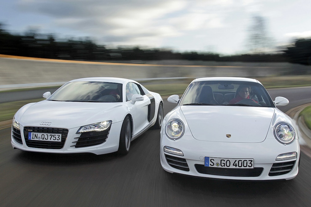 Audi R8 Porsche 911