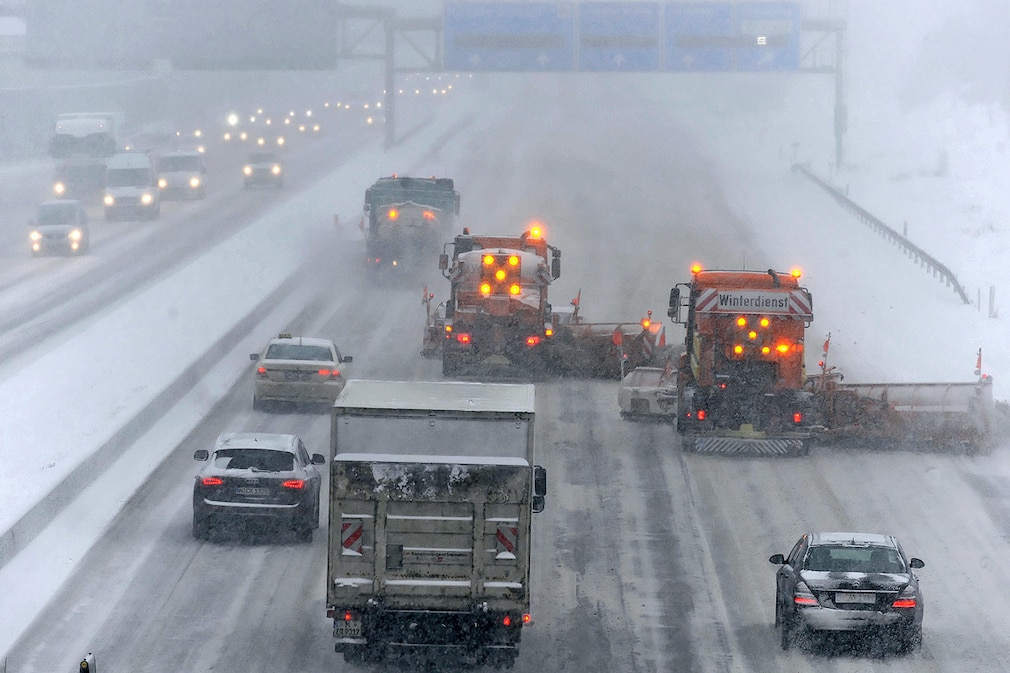 Stau auf der Autobahn