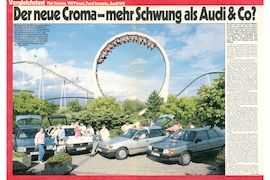 Vier Familienautos im Vergleich