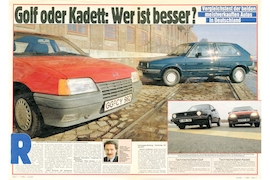 Opel Kadett E, VW Golf II
