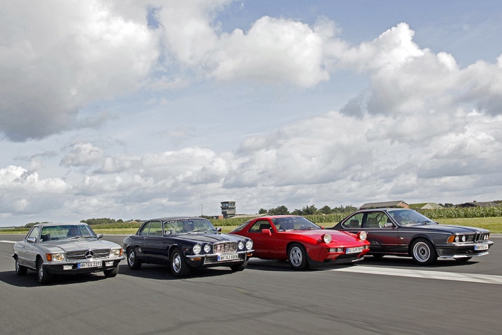 BMW 635 CSi  Jaguar XJ 5.3 C Mercedes 450 SLC 5.0 Porsche 928 S