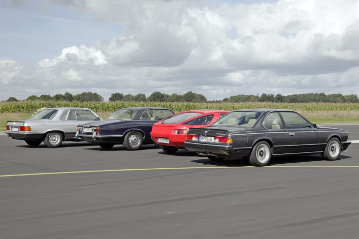 BMW 635 CSi  Jaguar XJ 5.3 C Mercedes 450 SLC 5.0 Porsche 928 S