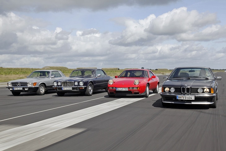 BMW 635 CSi  Jaguar XJ 5.3 C Mercedes 450 SLC 5.0 Porsche 928 S
