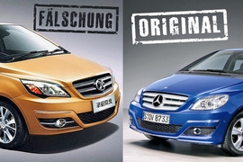 Mercedes B-Klasse und die Kopie Baic BC301Z