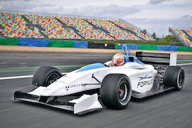 Rennwagen der Formulec EF01 Formel E ab 2014