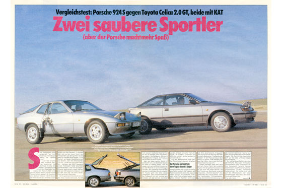Vergleich: Porsche 924 S, Toyota Celica 2.0 GT