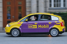 E-Auto auf Rekordfahrt