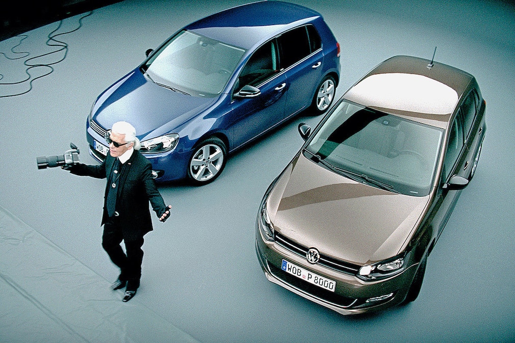 Karl Lagerfeld mit VW-Sondermodellen Style