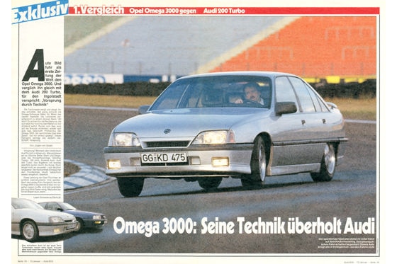 Opel Omega 3000 Audi 200 Turbo