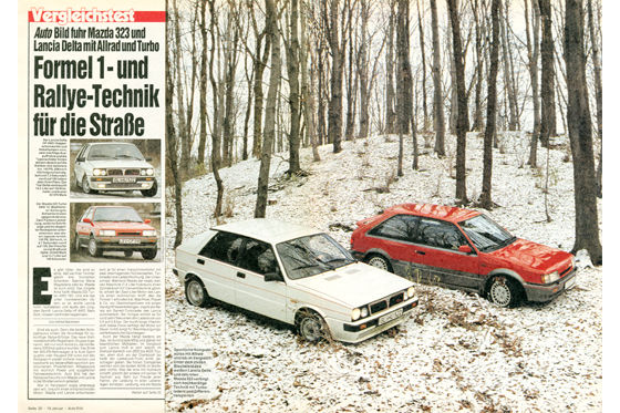  Tracción total Mazda 323 y Lancia Delta: How To Cars archivo artículo 04/1987 - How To Cars classic