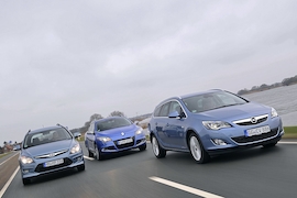 Hyundai i30 cw Opel Astra Sports Tourer Renault Mégane Grandtour