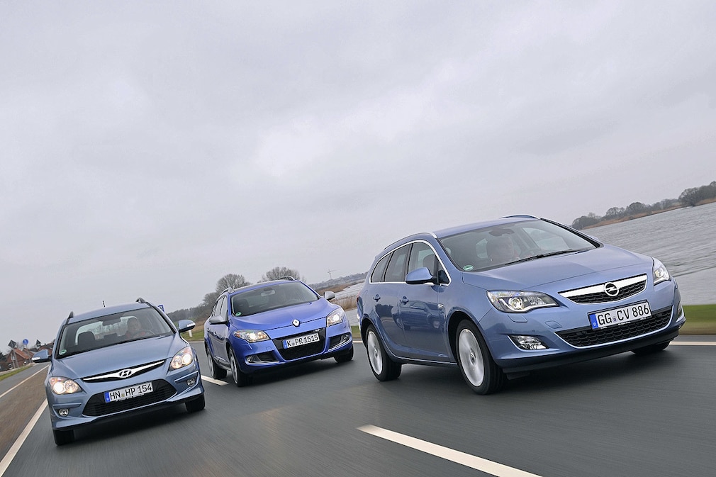 Hyundai i30 cw Opel Astra Sports Tourer Renault Mégane Grandtour