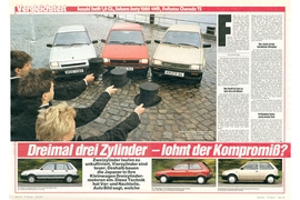 Suzuki Swift, Subaru Justy, Daihatsu Charade