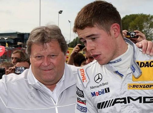 Norbert Haug mit seinem Ex-Piloten Paul di Resta, der nun in der Formel 1 ist