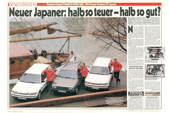 Toyota Camry Combi VW Passat Variant