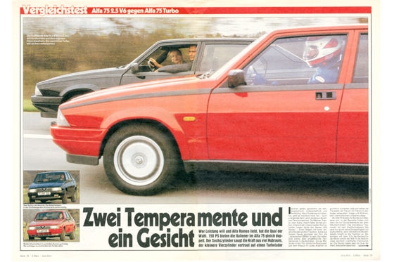 Alfa 75 2.5 V6 gegen Alfa 75 Turbo