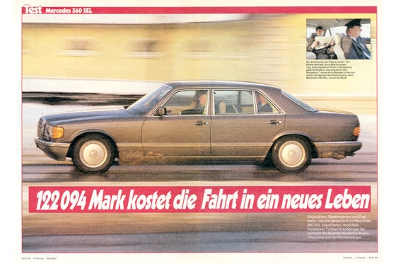 Test Mercedes 560 SEL: AUTO BILD Archivartikel 7/1987 - AUTO BILD KLASSIK