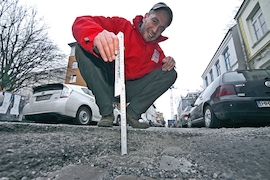 Praxistest Schlaglochschäden