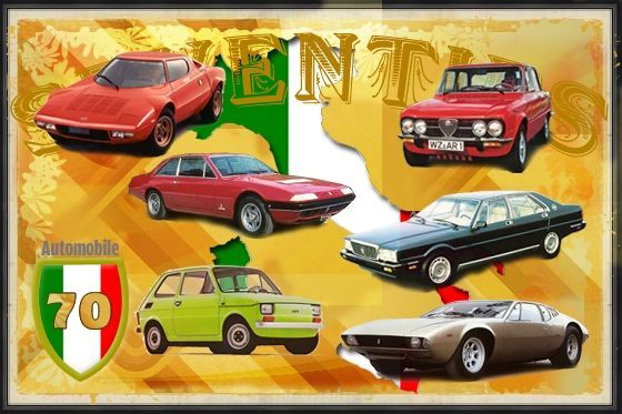 Italienische Autos der 70er