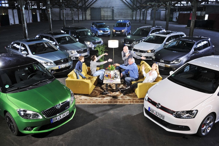 Familienduell Skoda gegen VW