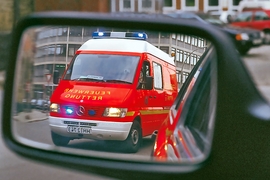 Notarztwagen im Einsatz