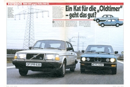 BMW 520i gegen Volvo 240 GL