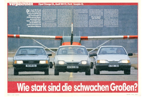 Opel Omega  Audi 100 Ford Scorpio