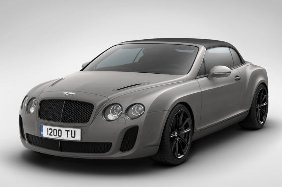 Bentley Continental Supersports Covertible Ice Speed Record