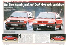 VW Jetta GT 16V gegen Peugeot 309 GTI