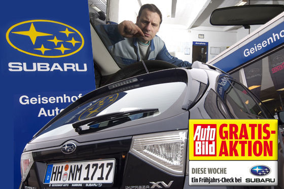 AUTO BILD Gratis-Aktion Frühjahrscheck Subaru