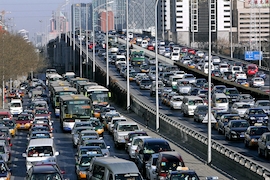 Stau in Peking