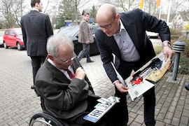 Wolfgang Schäuble (li.) Claudius Maintz (re.)