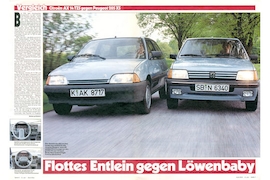 Citroën AX gegen Peugeot 205