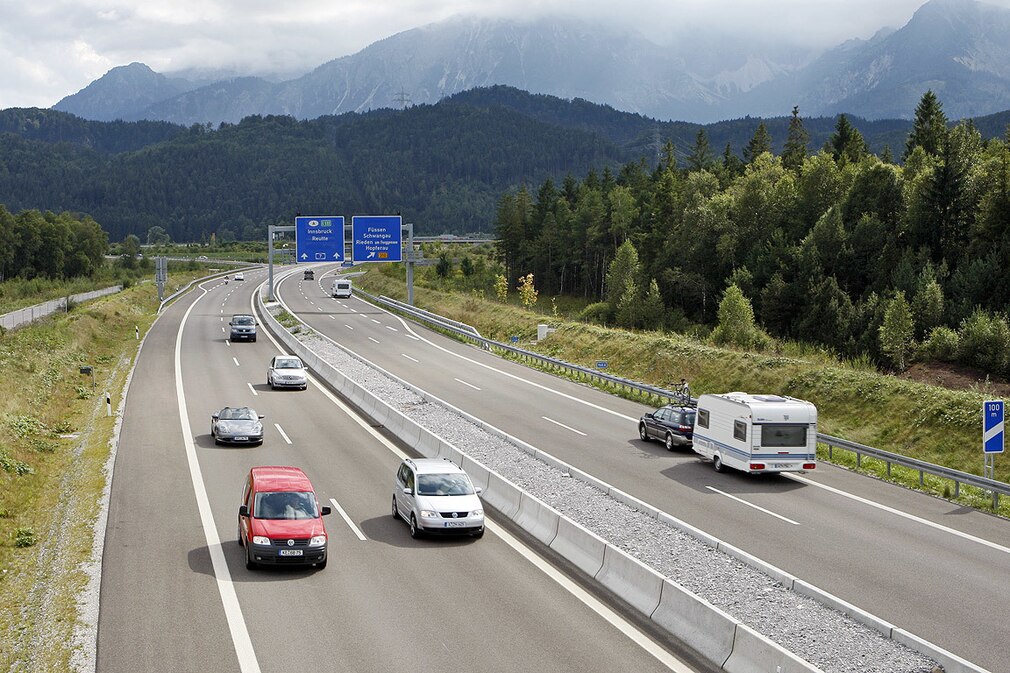 Freie Fahrt auf der Autobahn