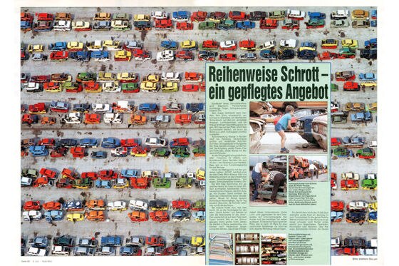 Reihenweise Schrott