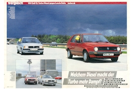 VW Golf Diesel Lancia Delta turbo ds