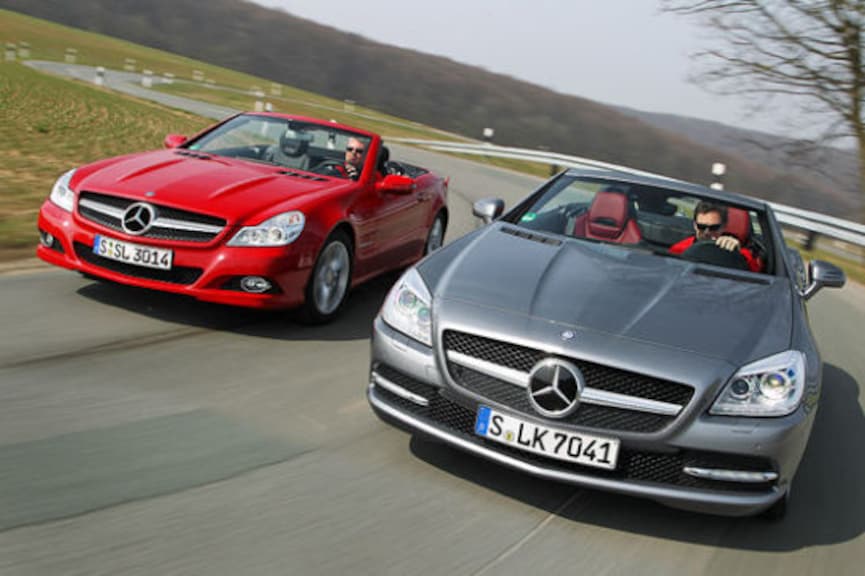RoadsterVergleich Mercedes SL gegen SLK. AUTO BILD